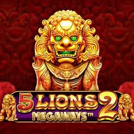 Official Slots logo: 5 Lions Megaways 2 by Pragmatic Play at Gambiva Casino