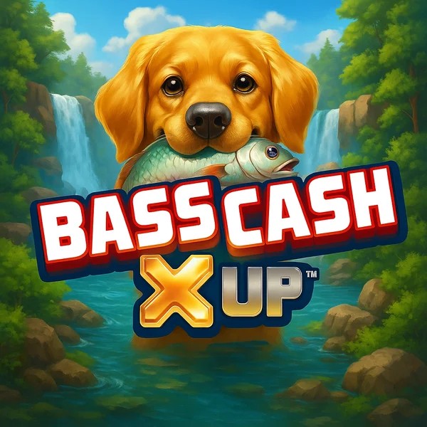 Official Slots logo: Bass Cash X UP by Alchemy Gaming at Gambiva Casino