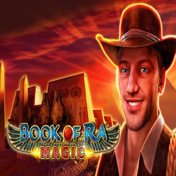 Book of Ra Magic game by Greentube – logo hosted on Gambiva Casino