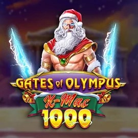 Gates of Olympus Xmas 1000 slot logo by Pragmatic Play at Gambiva Casino