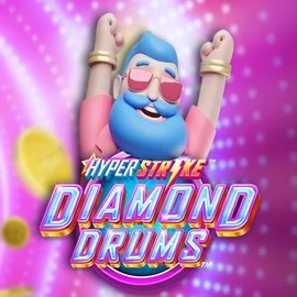 Official Slots logo: Hyper Strike Diamond Drums by Gameburger Studios at Gambiva Casino
