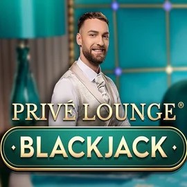 Privé Lounge Blackjack slot logo by Pragmatic Play at Gambiva Casino
