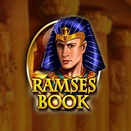 Ramses Book Deluxe slot logo by Gamomat at Gambiva Casino