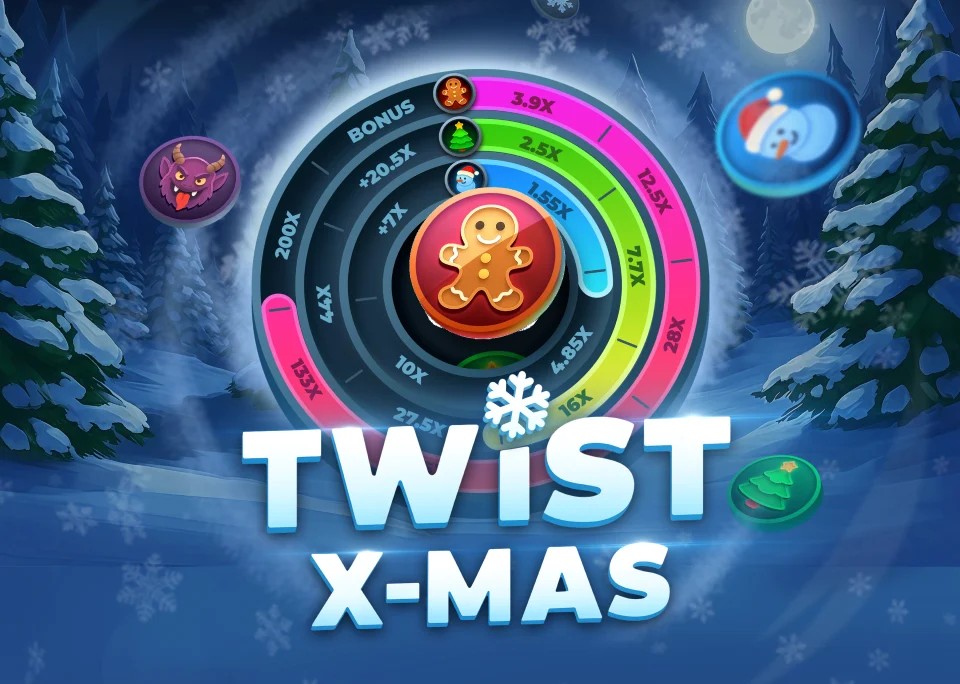 Twist X-mas casino game by InOut – featured logo at Gambiva Casino