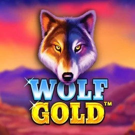 Wolf Gold slot logo by Pragmatic Play at Gambiva Casino